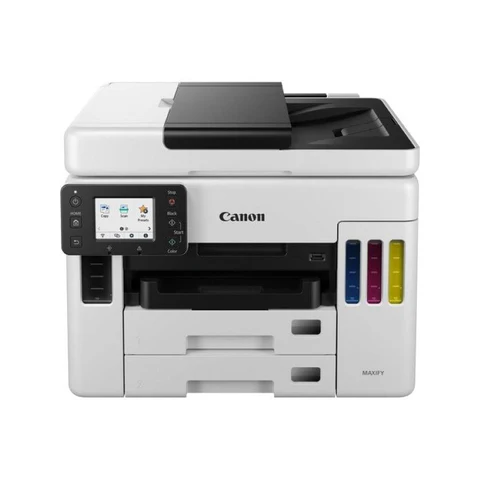 4471c029-multifunctional-printers-34078802116772 Canon PIXMA GX7040 A4 4-in-1 Continuous Ink Home & Office Printer Ideal for businesses needing high volume, speedy and cost-effective daily colour printing from a compact, feature-packed 4-in-1 with 600-sheet paper capacity, 50-sheet auto-duplex ADF (auto document feeder), and a low Total Cost of Ownership.